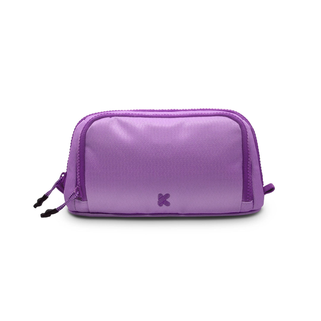 School pencil case front purple