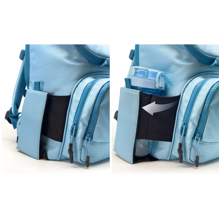 School backpack for children in sky blue color